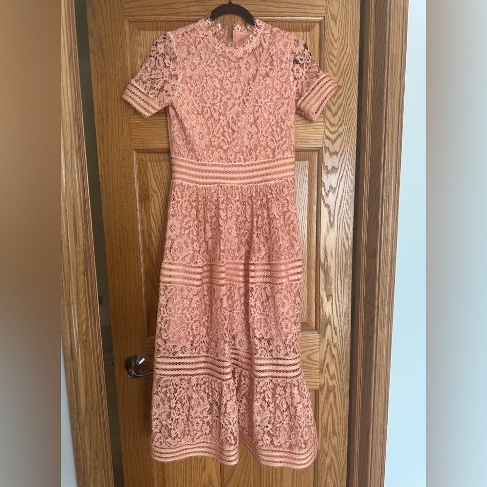 Dusty Rose Baltic Born Midi Dress NWOT